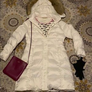 White Kate Spade puffer coat